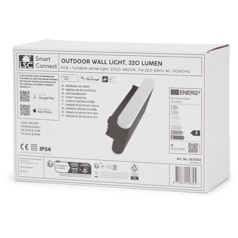 LSC Smart Connect buiten wandlamp - up-down