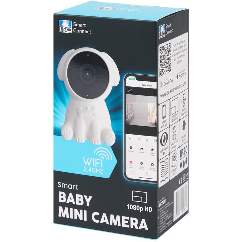 Babyphone LSC Smart Connect avec caméra - blanc