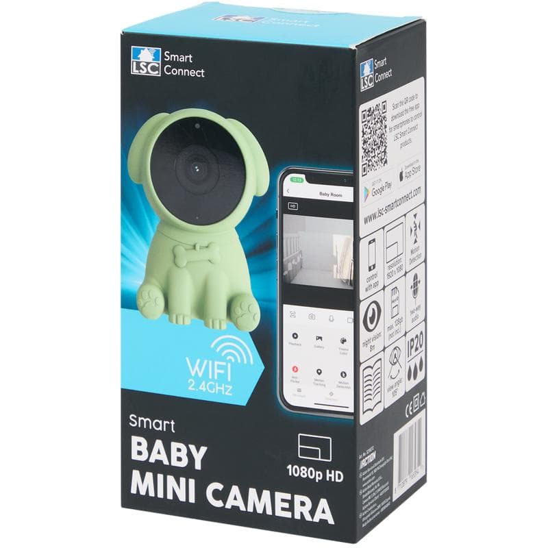 LSC Smart Connect babyfoon met camera - groen