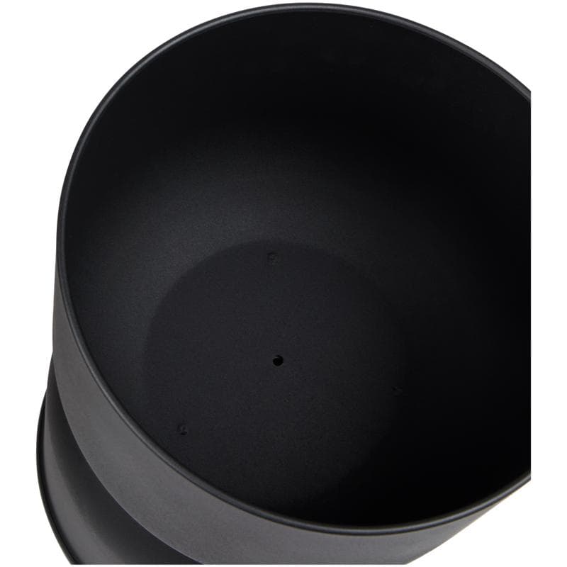 Table d'appoint diabolo en métal - noir