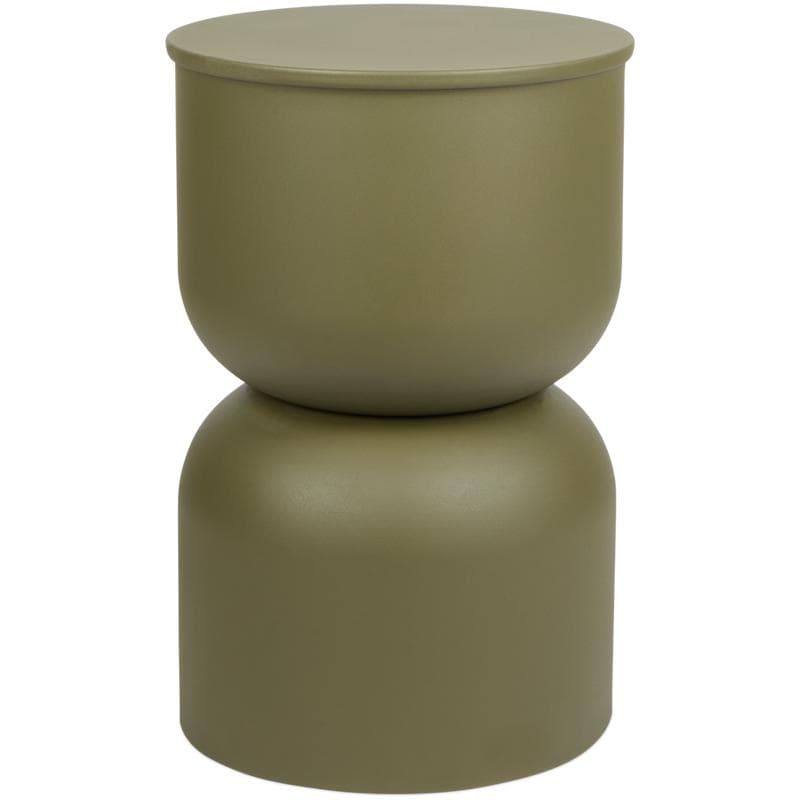 Table d'appoint diabolo en métal - vert