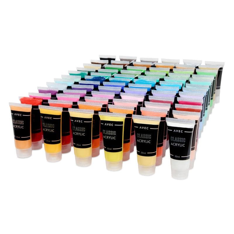 Acrylverfset met schildersezel