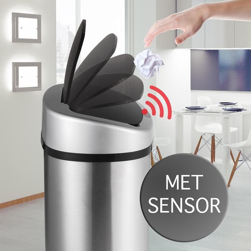 Prullenbak met sensor - 48 liter