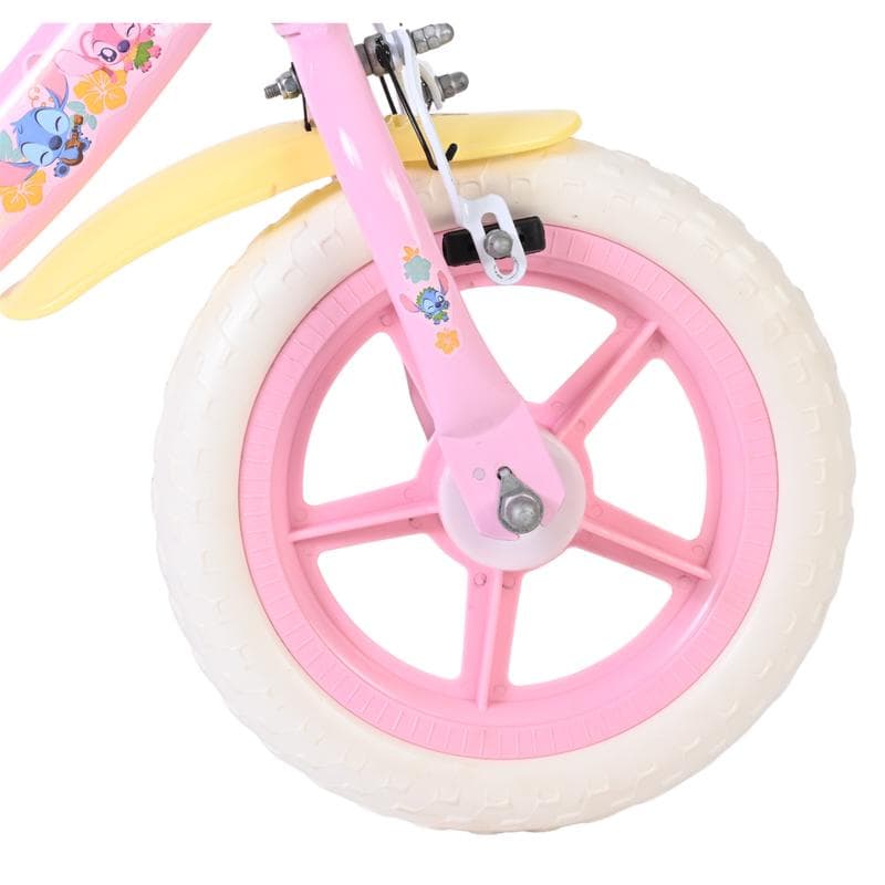Kinderfiets 12 inch – Stitch – roze