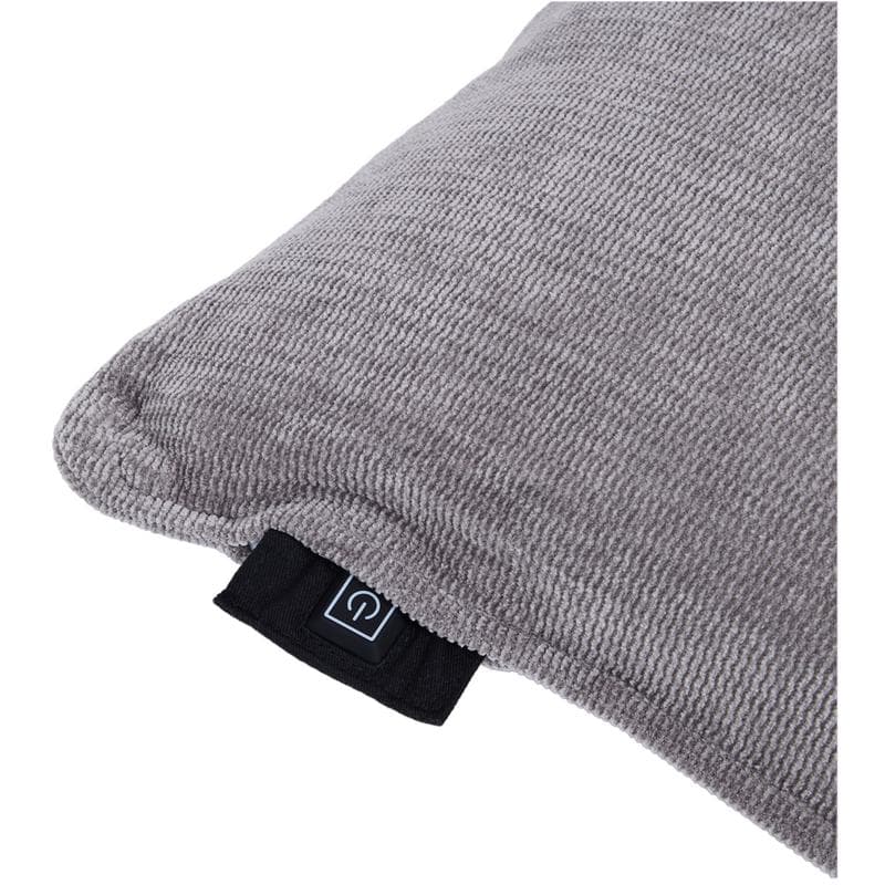 Warmtekussen chenille - grijs