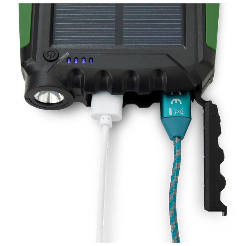 Solar powerbank groen