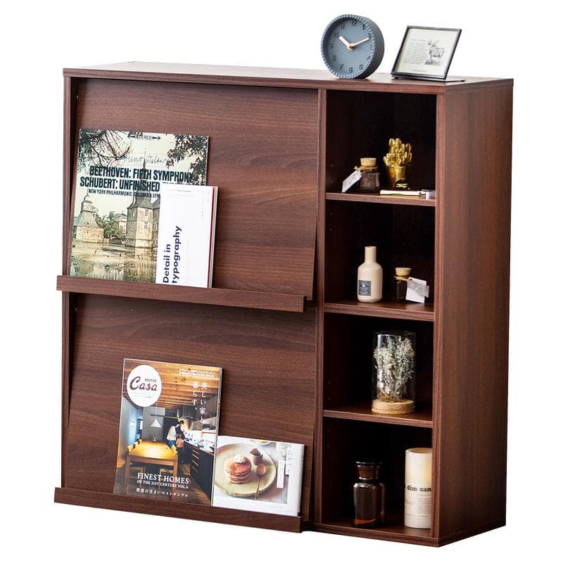 Kast met klepdeuren - Donkerbruin