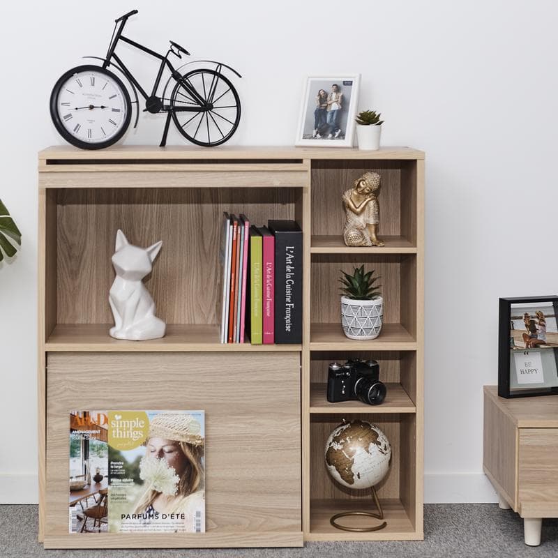 Kast met klepdeuren - Lichtbruin