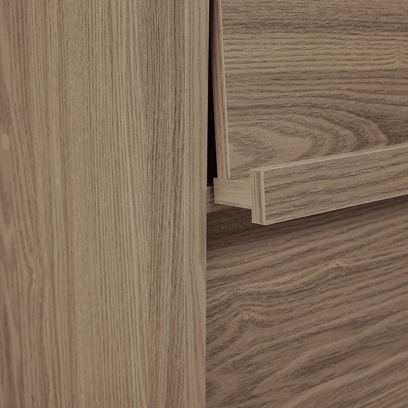 Kast met klepdeuren - Grijsbruin