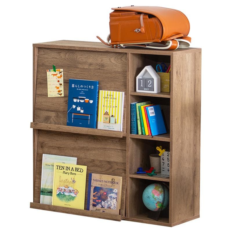 Kast met klepdeuren - Grijsbruin