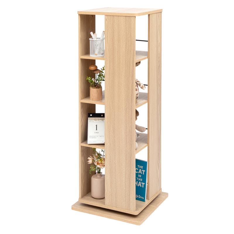 Étagère rotative - bois clair