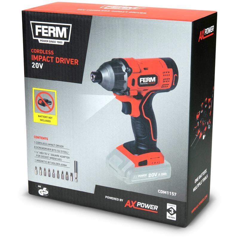 FERM draadloze slagschroevendraaier