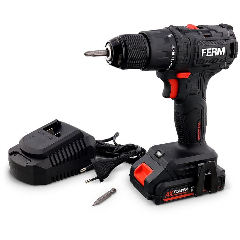 FERM borstelloze accuboormachine