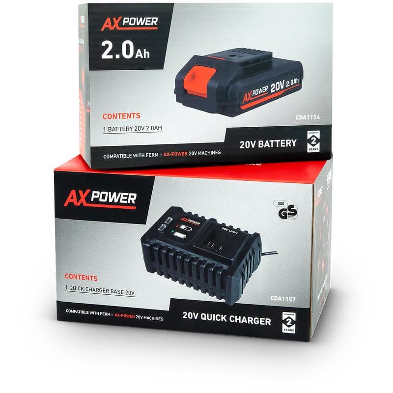 AX-power snellader en accu