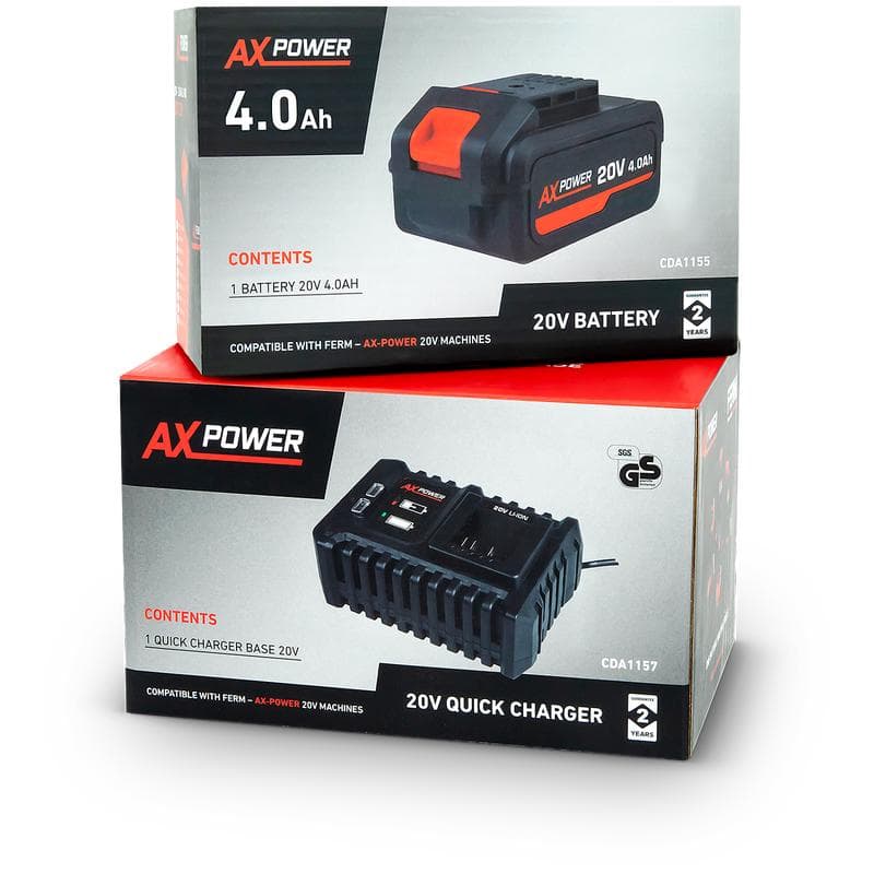AX-power snellader en accu