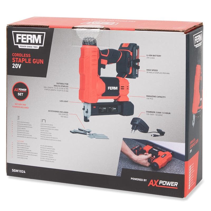 Ferm AX-Power niet- en spijkerpistool