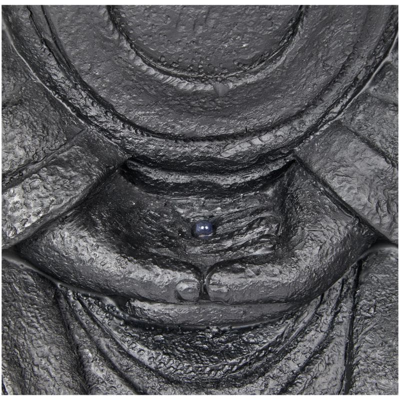 Boeddha waterfontein – zwart