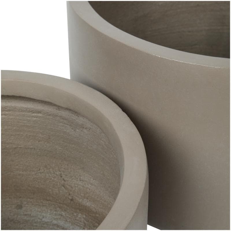 Pots ronds en ciment