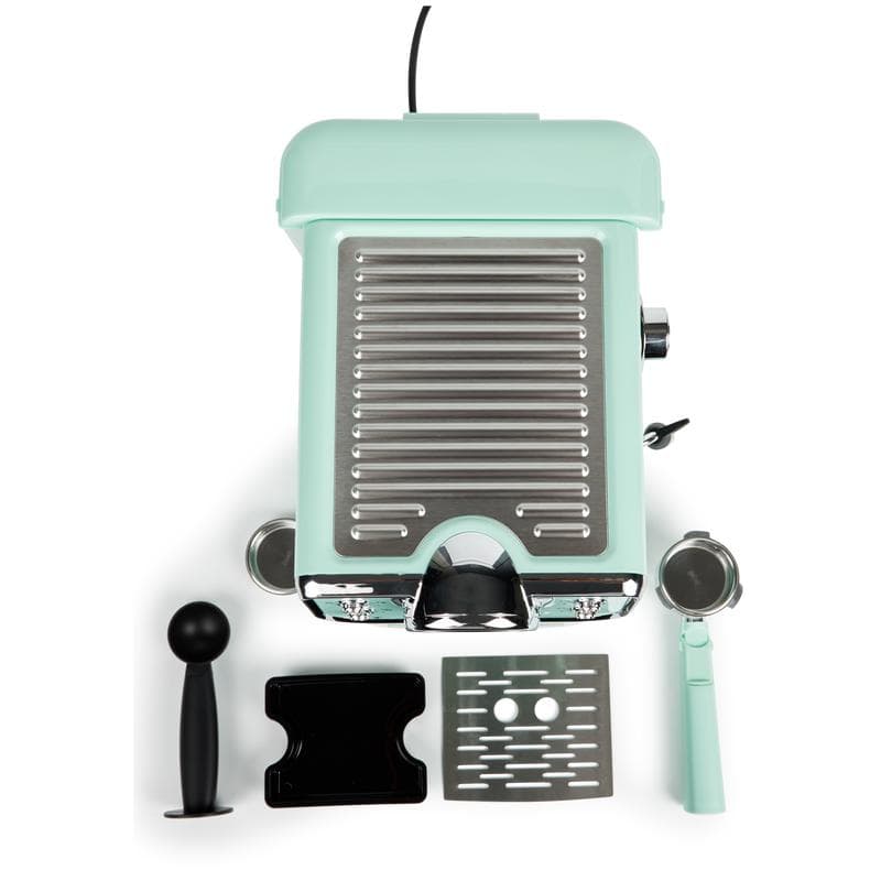 Espressomachine met retrolook - mintgroen