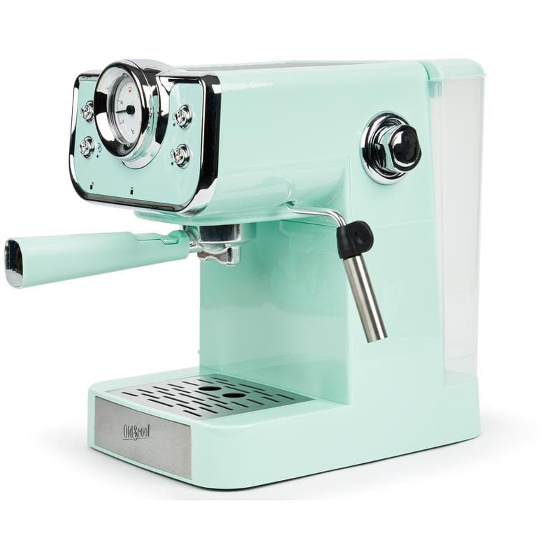 Espressomachine met retrolook - mintgroen