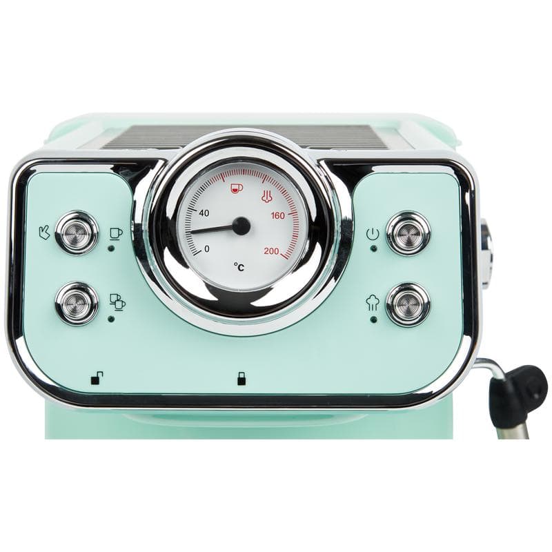 Espressomachine met retrolook - mintgroen