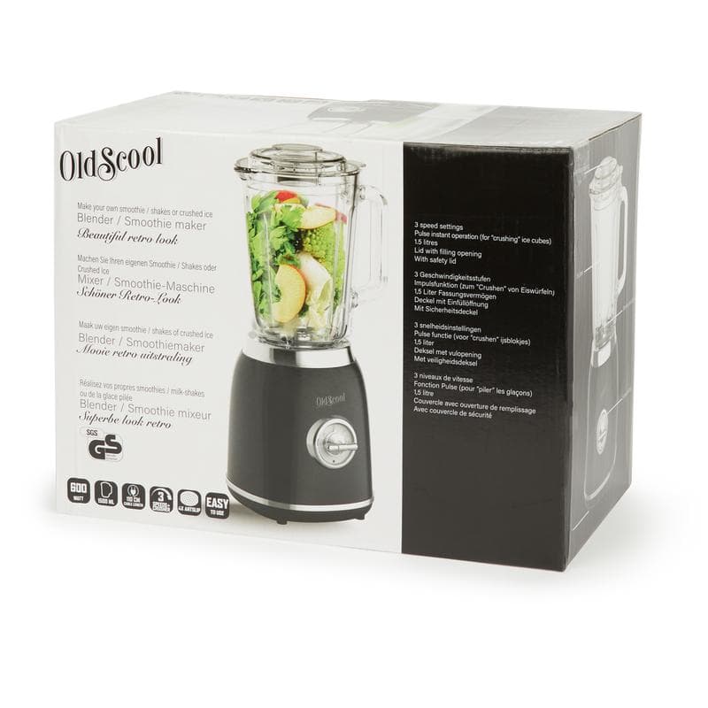 Blender met retrolook - zwart