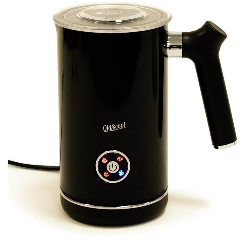 Melkopschuimer met retrolook - zwart