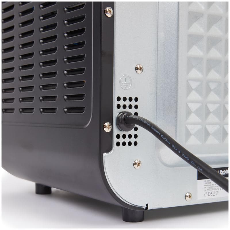 Compacte oven met retrolook - zwart