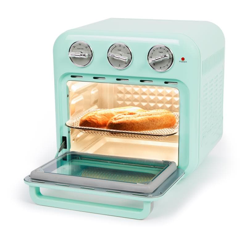 Compacte oven met retrolook - mintgroen