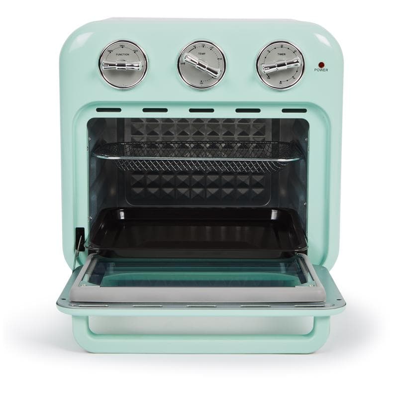 Compacte oven met retrolook - mintgroen
