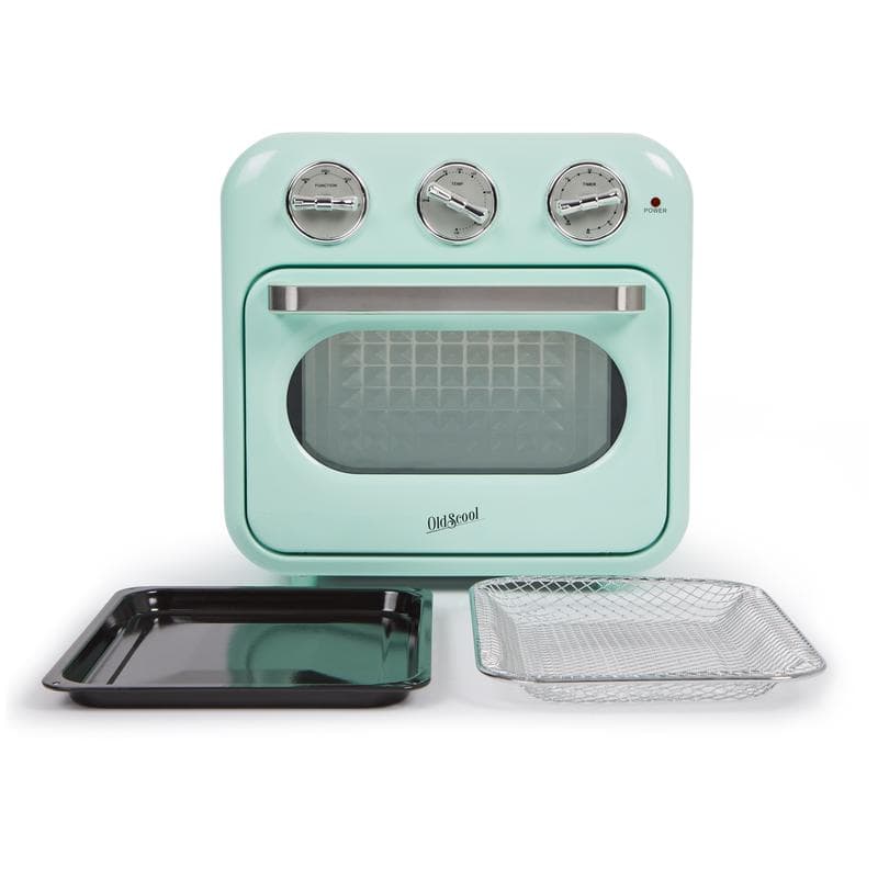 Mini four design rétro - vert menthe