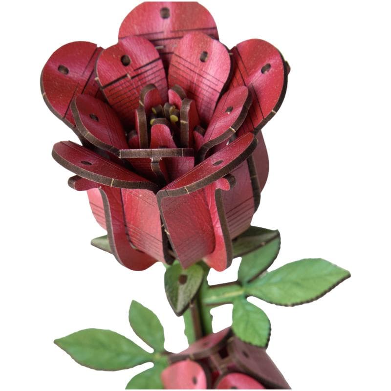 Coffret de puzzles 3D en bois - fleurs
