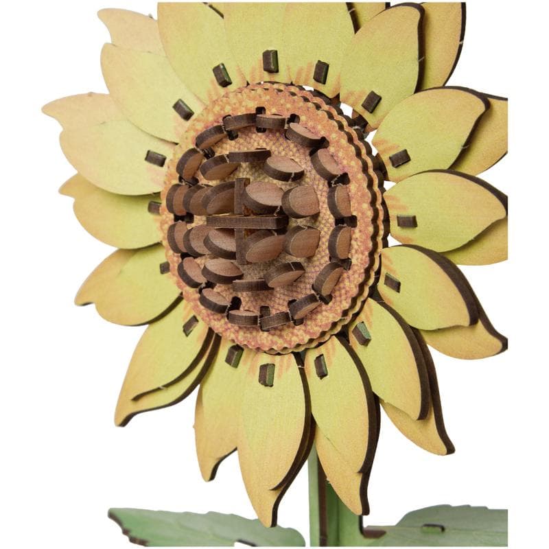 Coffret de puzzles 3D en bois - fleurs