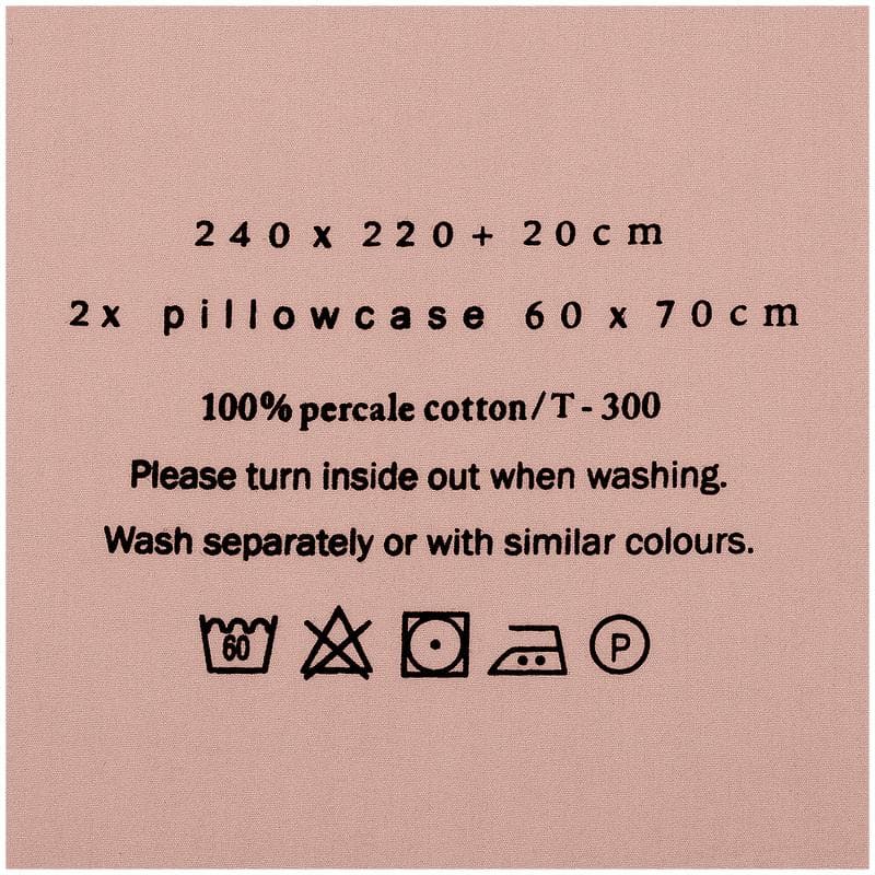 Dekbedovertrek lichtroze