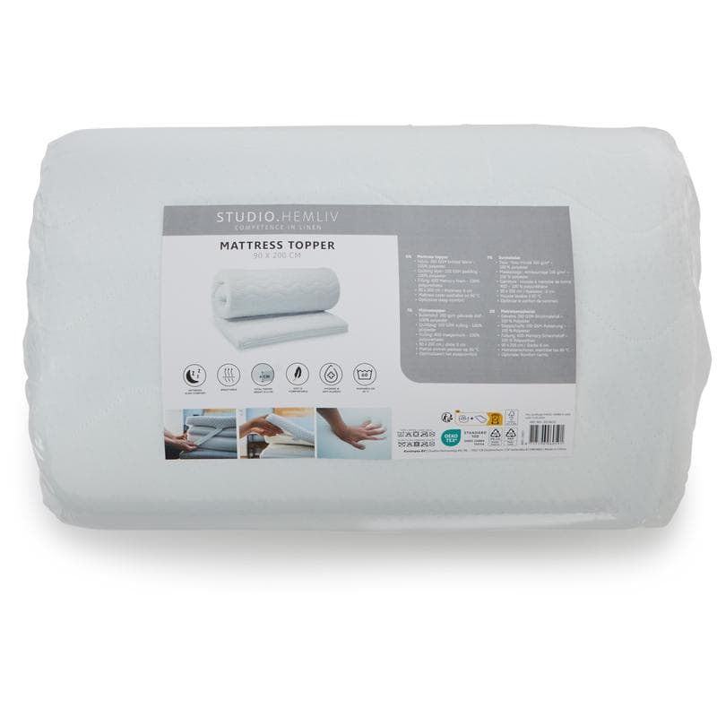 Topper traagschuim matras 90 x 200
