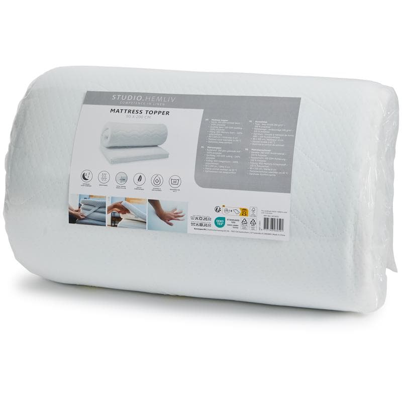 Topper traagschuim matras 90 x 200