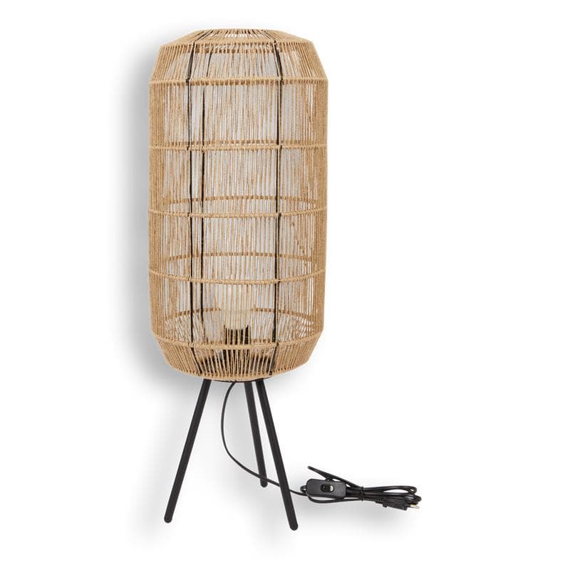Lampe de table en jute
