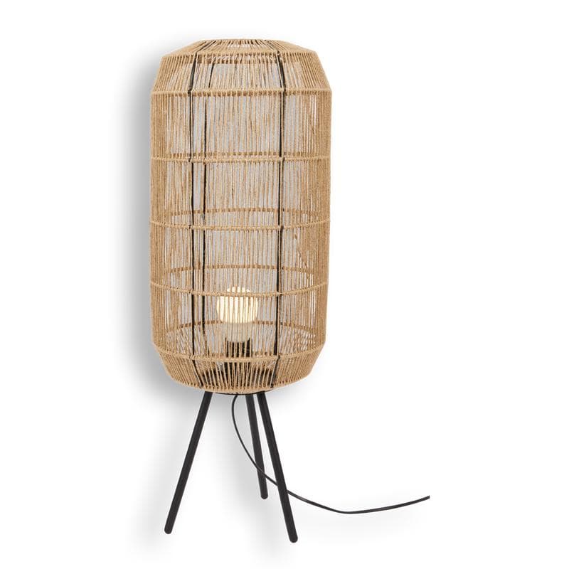 Lampe de table en jute