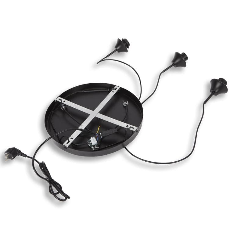 Ronde hanglamp  -  smoke mat zwart