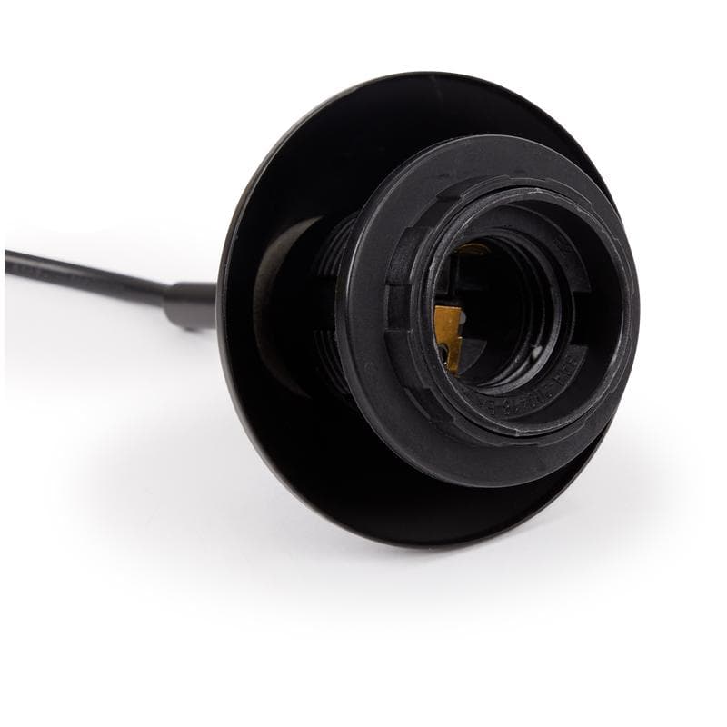 Ronde hanglamp  -  smoke mat zwart