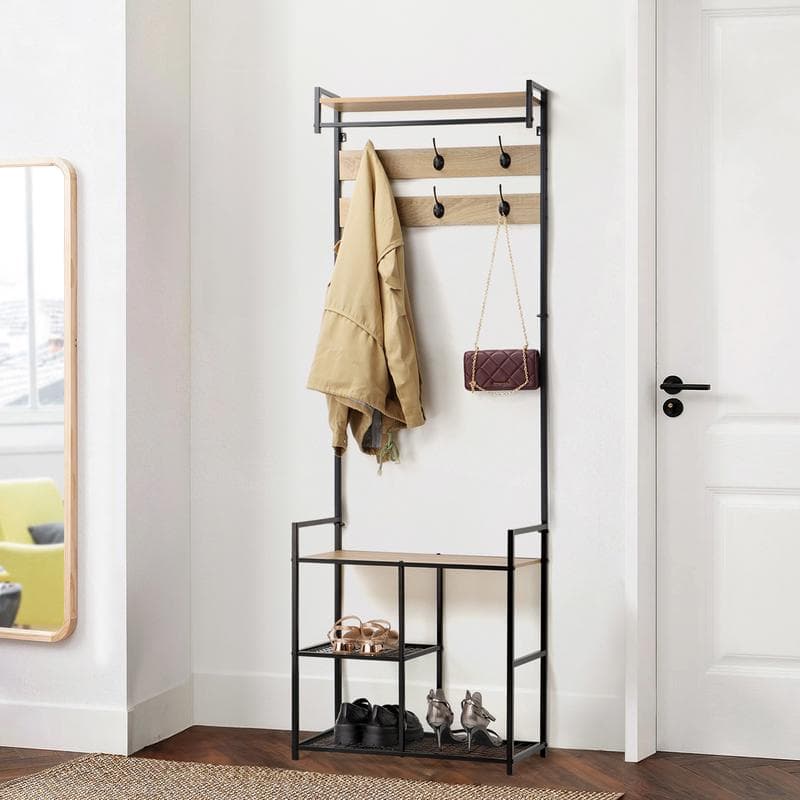 Kapstok - 6 dubbele haken