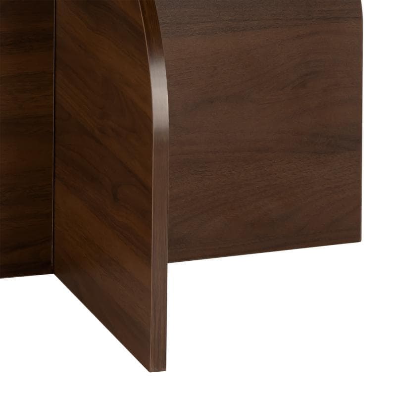 Ronde design bijzettafel - bruin