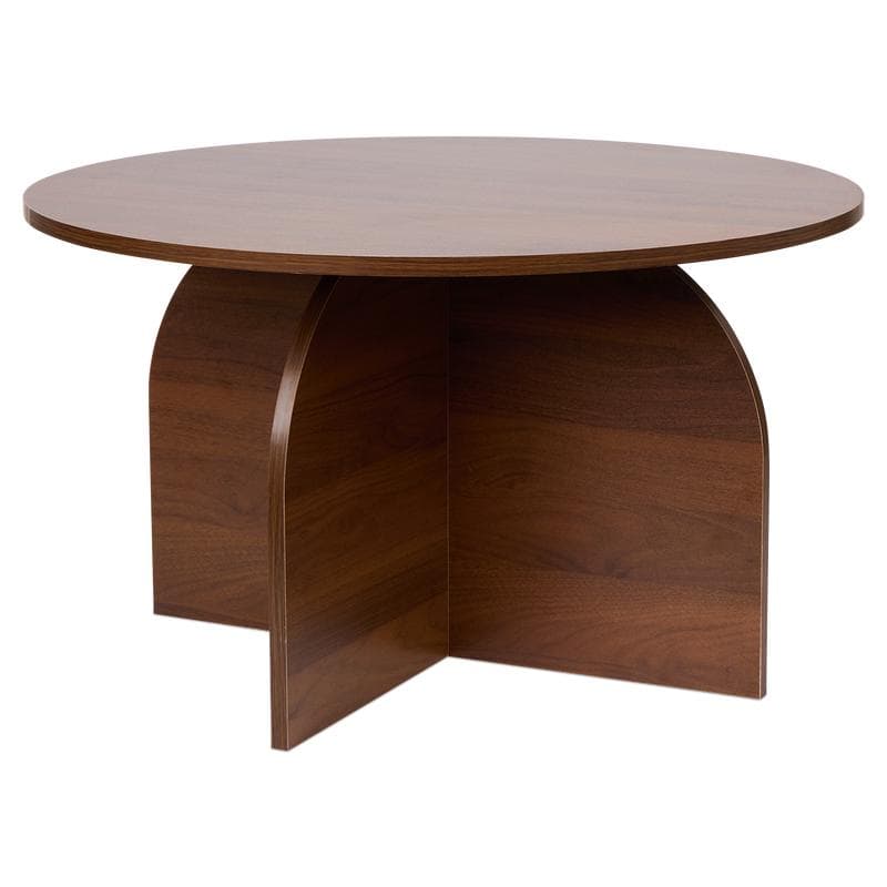 Ronde design bijzettafel - bruin