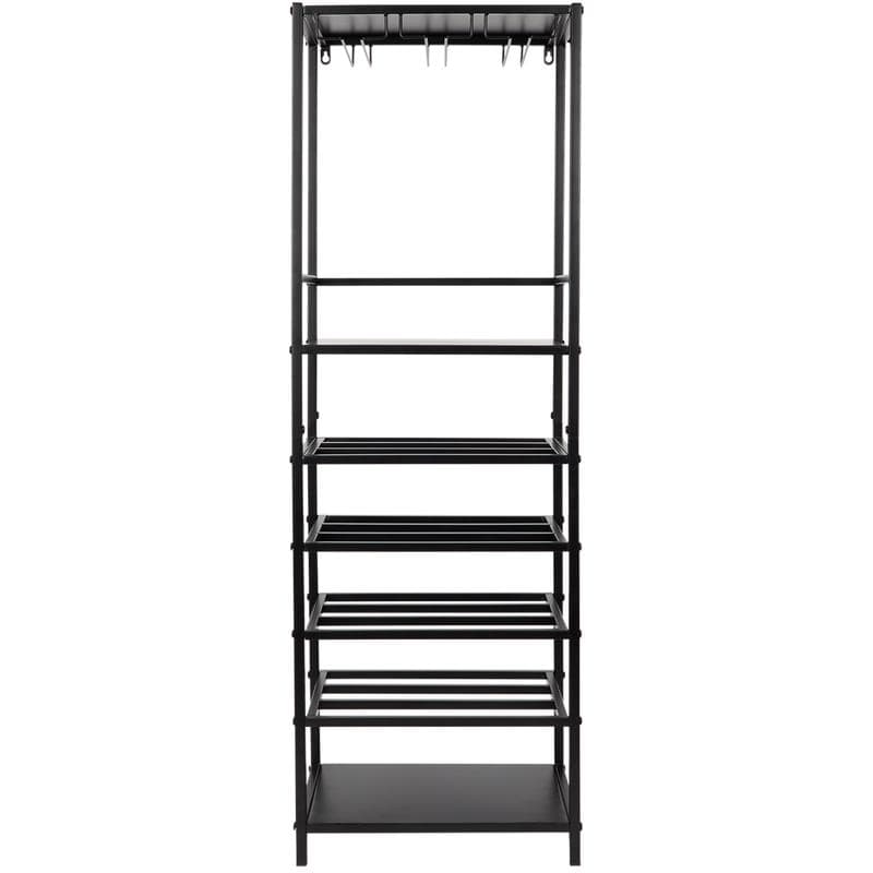 Range-bouteilles avec support à verres à vin