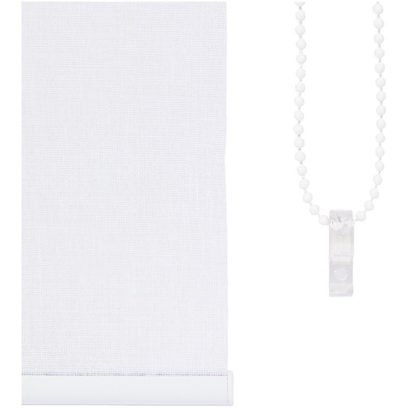 Lichtdoorlatend rolgordijn – 80 x 160 cm - wit