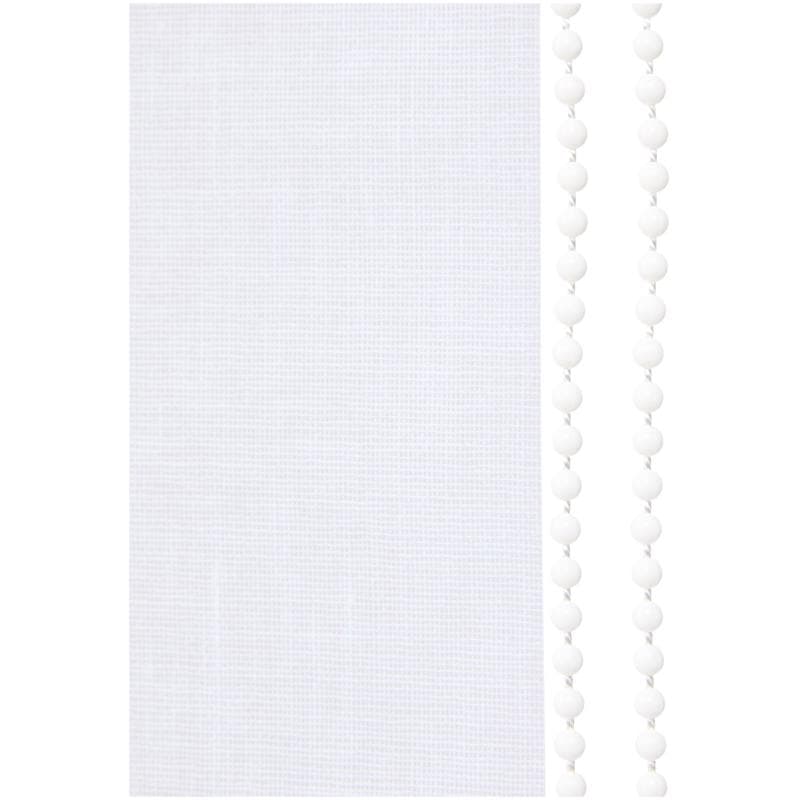 Lichtdoorlatend rolgordijn – 120 x 160 cm - wit
