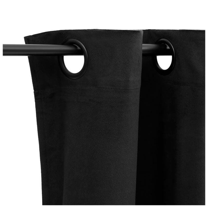 Velvet gordijn zwart