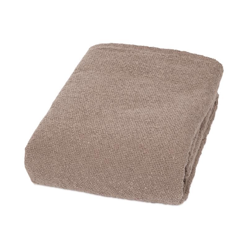 Kant-en-klaar bouclé gordijn - taupe-1