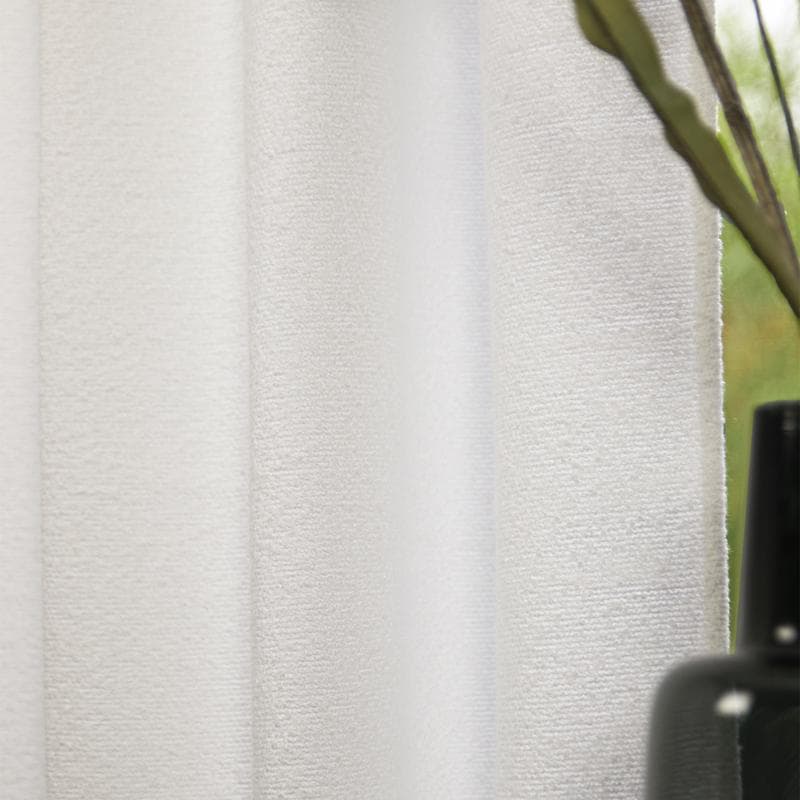 Kant-en-klaar bouclé gordijn - gebroken wit