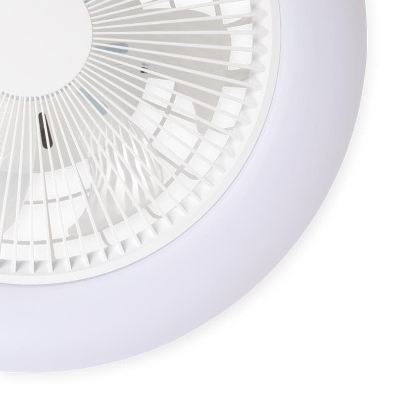 QAZQA plafondventilator met ledlamp – wit